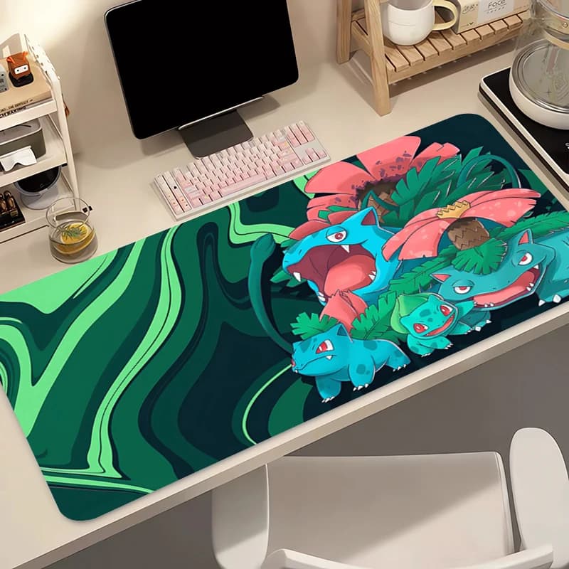 Anime Pokemon Bulbasaur mouse mat for office, laptop, game keyboard, mouse mat for PC, computer desk mat, game mat, mouse mats, perfect gift idea