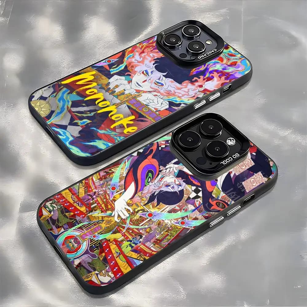Mononoke Movie Hebigami Phone Case For lMDColor Silver Shell For lPhone 17 16 e 15 14 13 12 11 Pro Max Plus