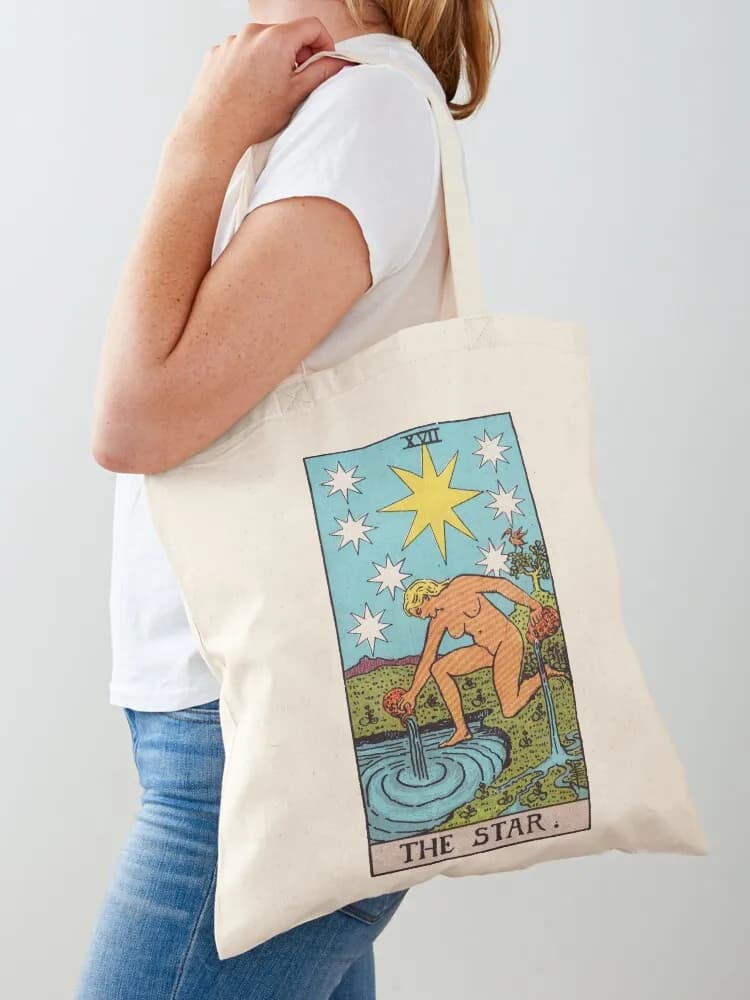 Borsa tote Tarot - The Star Card, graziosa borsa tote, borsa tote da donna, borse da uomo, borse per donna