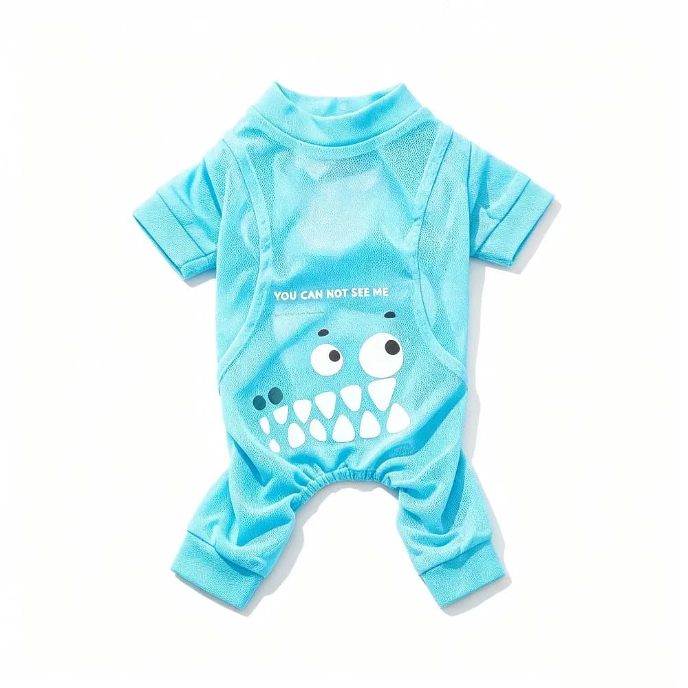 UV Protection Dog Sunscreen Clothes Thin Mesh Soft Fabric Dog Cooling Costume Breathable Anti-hair Loss Pet Overalls Outdoor Use