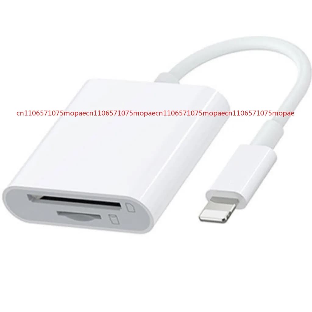 Adattatore per lettore di schede di memoria SD per visualizzatore di telecamere da trail per schede SD e TF per iPhone iPad