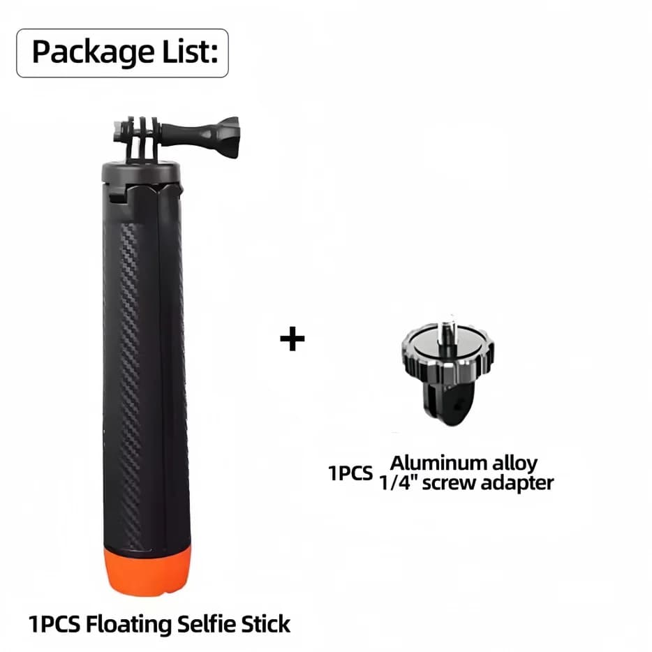 TELESIN Floating Tripod Selfie Stick for GoPro Hero DJI OSMO nano Action 6 5 Pro 4 3/Insta360 X5/X4 AIR/X4/X3 ACE PRO2/GOS/3