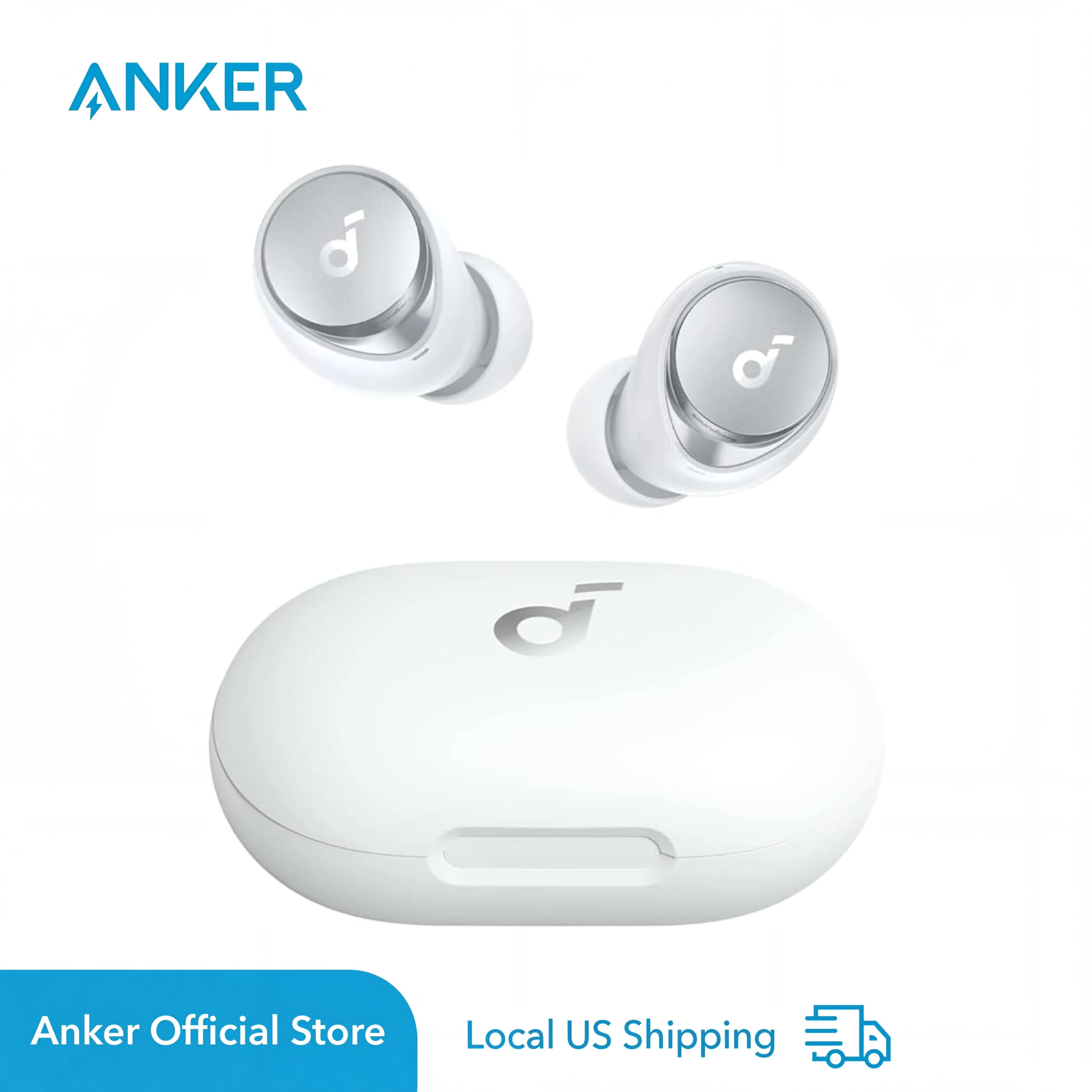 Soundcore earphones by Anker Space A40 ANC, Automatic adjustment, 98% reduction, 50 Reproduction hours, App Control, Wireless C (Reconditioned)