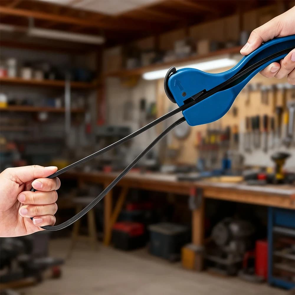 Belt wrench 1 piece, 150 mm rubber universal belt key, multifunctional tool adjustable from 10 mm to 100 mm