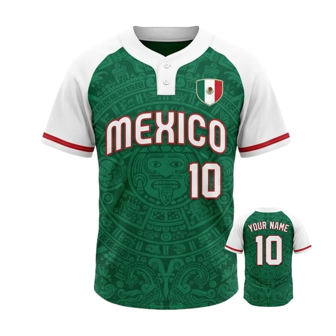 Maglia da Baseball Personalizzata del Messico, Maglietta per Tifosi Messicani con Nome e Numero Personalizzati, Regalo, Maglie Stampate in 3D, Abbigliamento Sportivo per Adulti e Giovani