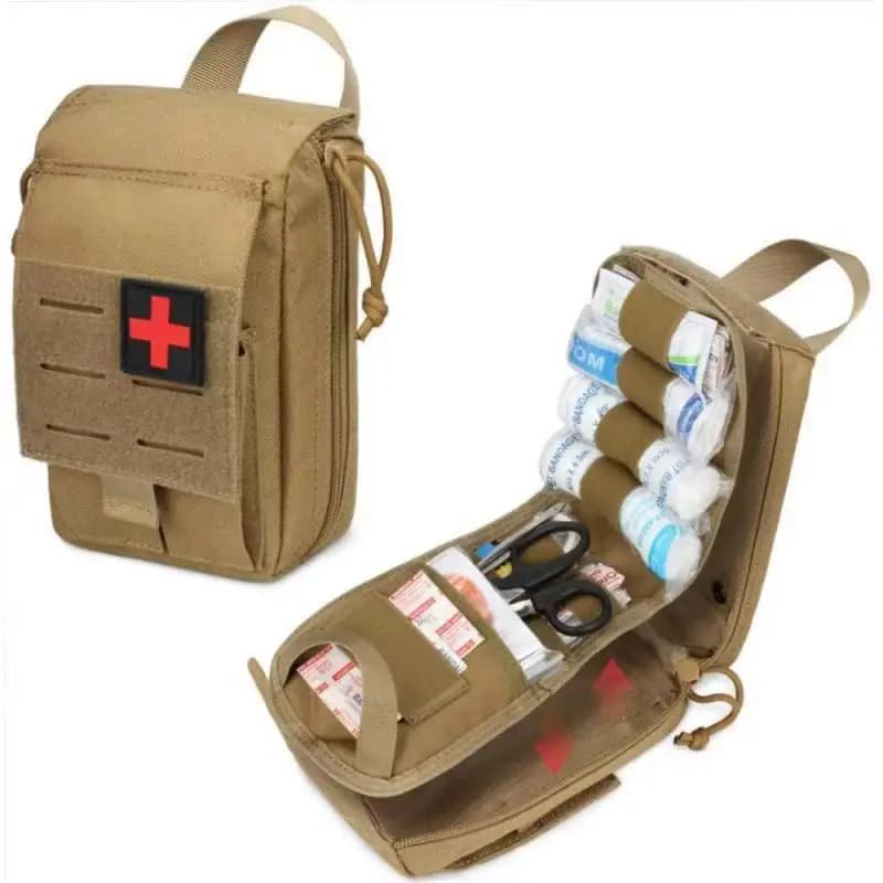 Borsa Medica Tattica Mimetica, Kit di Pronto Soccorso Multifunzionale, Borsa Tattica Portatile per Soccorso e Alpinismo all'Aperto