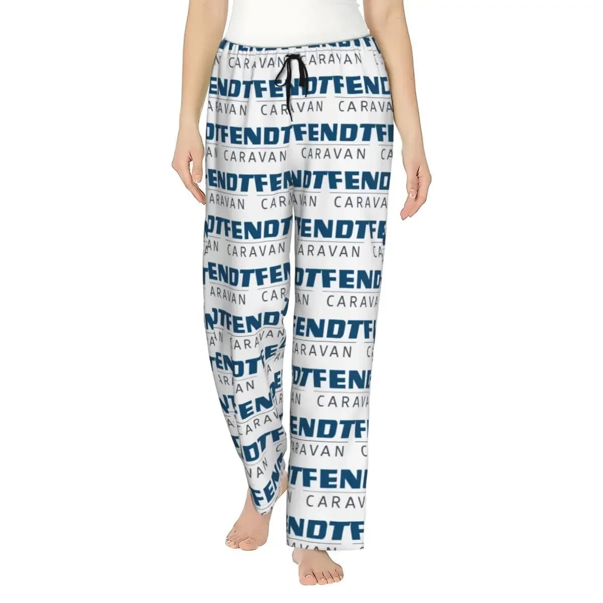 Custom Fendt Women Pajama Pants Lounge Sleep Sleepwear Bottoms with Pockets