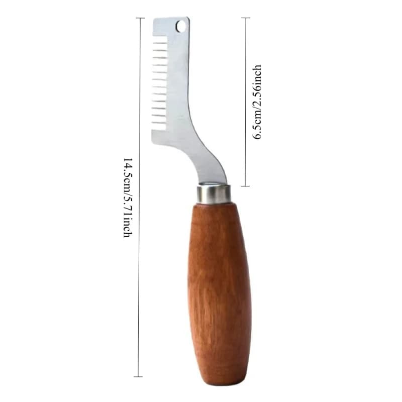 Affettatrice per cipolle verdi in acciaio inossidabile con manico in legno, tritatutto per cipollotti, tagliaverdure, utensile da cucina