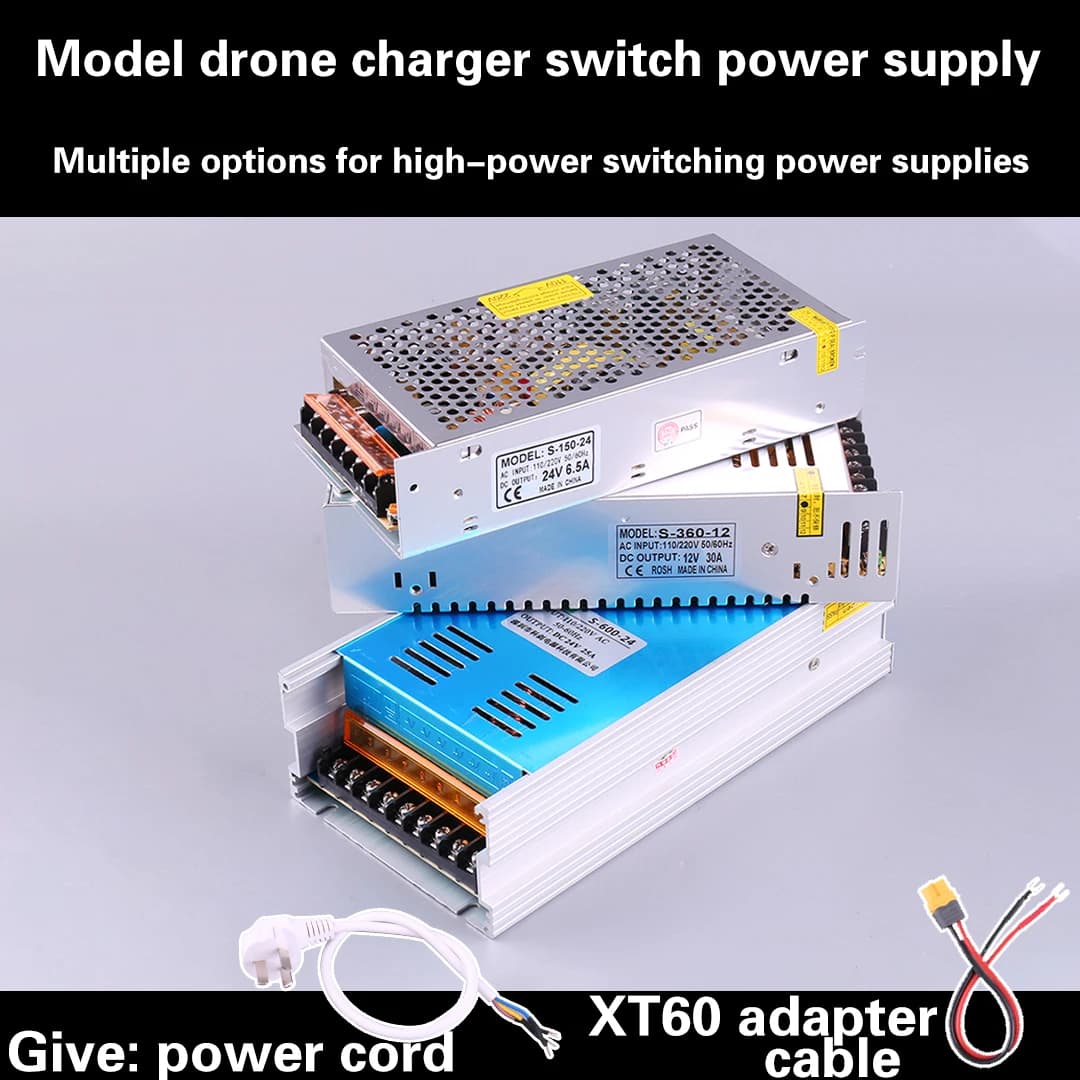 Alimentatore switching per caricabatterie modello aereo 12v30A 360W 24v6.5A 150W Serie Ledi CB86/ISDT