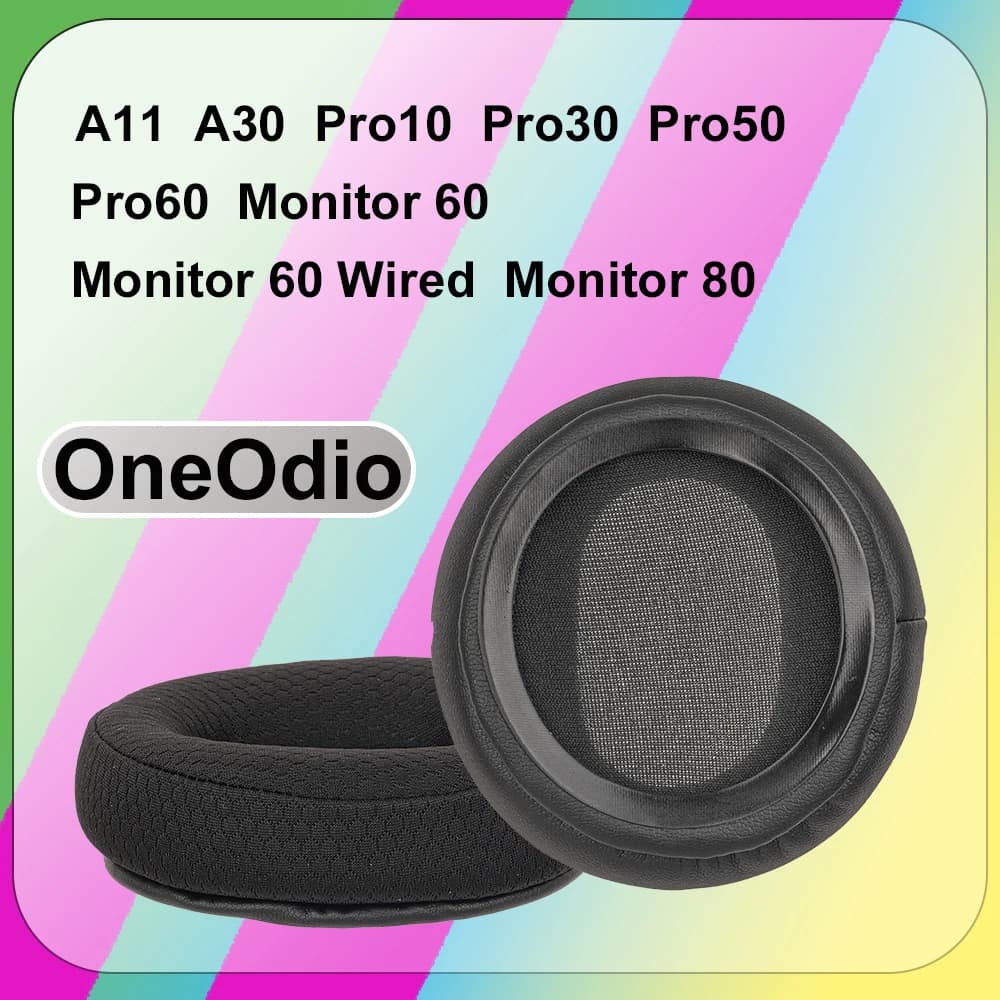 Breathable Mesh Fabric Memory Foam Ear Pads Cushion for OneOdio A11 A30 Pro10 Pro30 Pro50 Pro60 Headphones Monitor 60 Wired 80