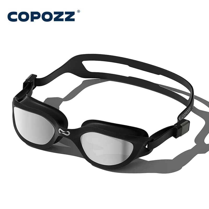 Copozz Occhialini da nuoto Impermeabili VISTEX Anti Fog Occhiali da nuoto in silicone regolabili a specchio Occhiali da nuoto professionali