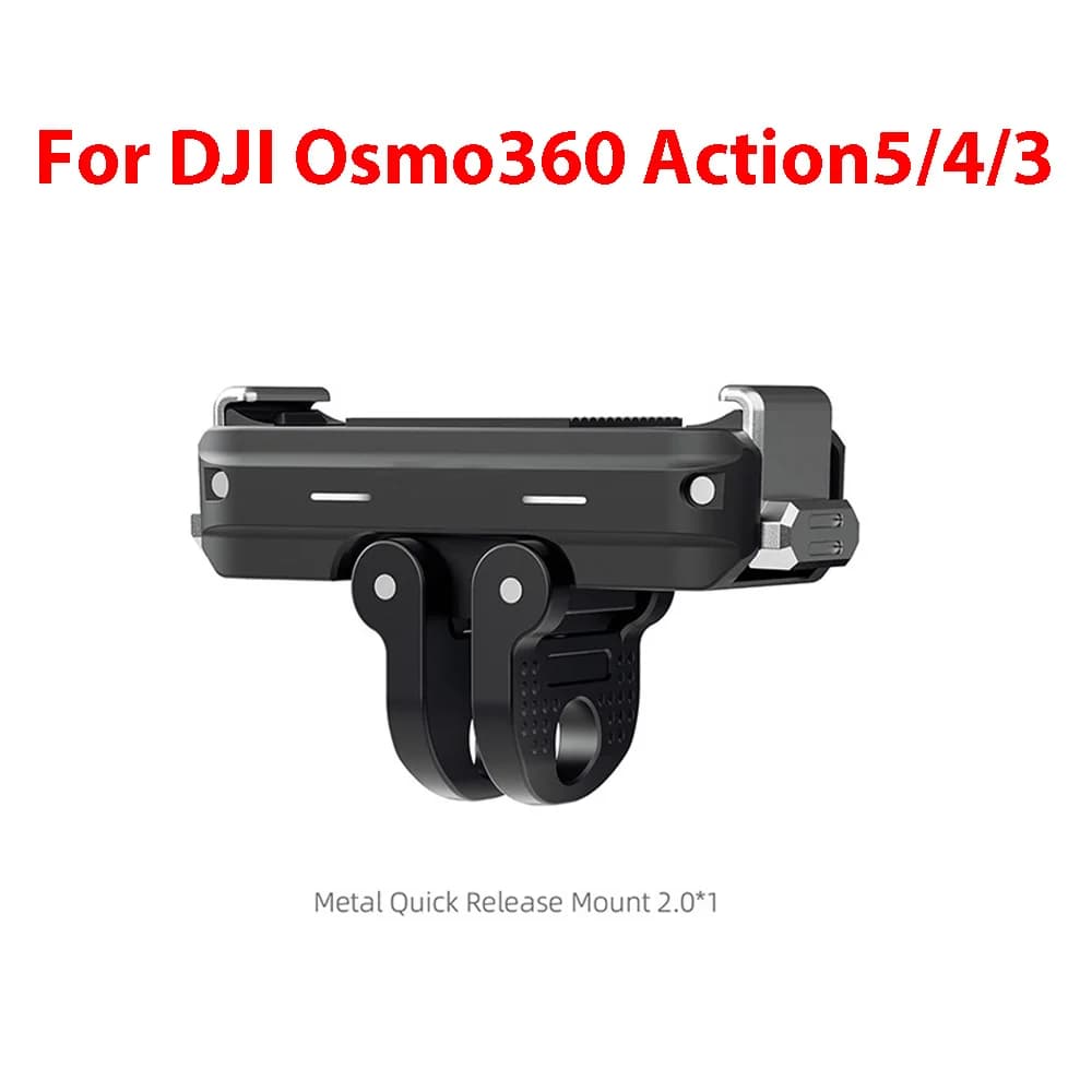 Per DJI Osmo360 Action5/4/3 Accessori per action cam con base a sgancio rapido in lega di alluminio