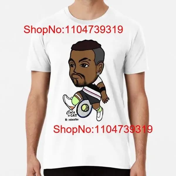 Nick Kyrgios Tennis Premium T Shirt dalla S alla 5XL Made in AU USA vintage Lavato Comodo Unisex Morbido homme moda Casual