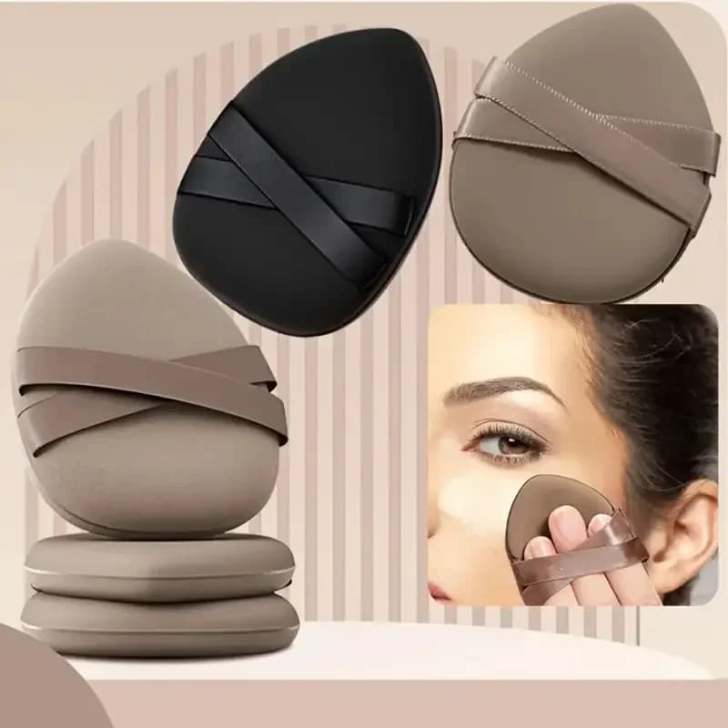 3PCS Makeup Sponge Puff for Foundation, Concealer & Powder – Wet/Dry Use Blender Tool