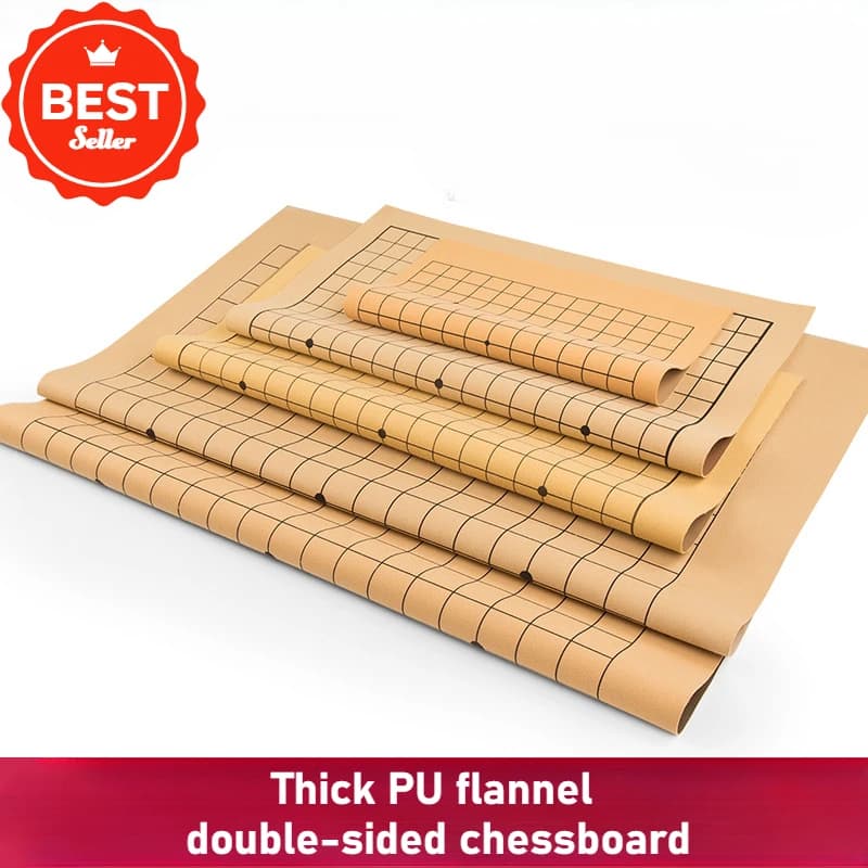 1pc 45CM * 51CM Double Sided Doppio Uso Pratica Gomoku PU Go Board Morbido Tessuto di Velluto Impermeabile Resistente All'usura Pieghevole Principiante