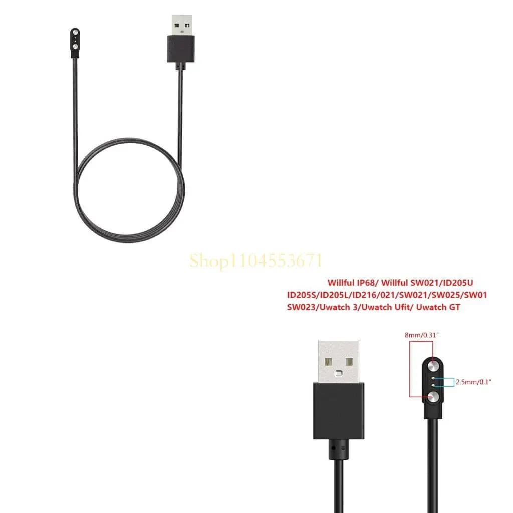 Best Seller Charging Cable Replacement for Willful IP68/Willful/SW021/ID205U/ID205S Magnetic USB Charger Cord for Smartwatch