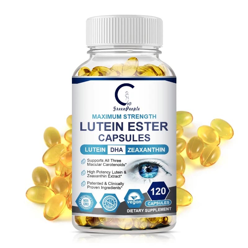 Integratore di luteina e zeaxantina, allevia l'affaticamento degli occhi, secchezza, macchie gialle, vitamine salutari, salute maculare e alla vista