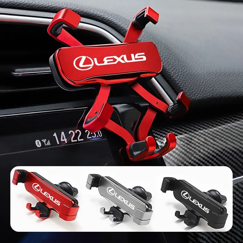 360 ° Supporto regolabile per telefono da auto, da montare sulle griglie di ventilazione, per Lexus F-SPORT ES RX NX LS UX LM LX GX LC RZ IS CT GS RC HS SC TX LBX