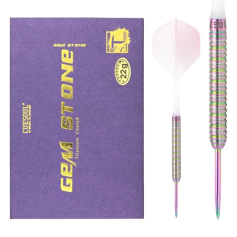 CUESOUL ROSA GEM Stone 22g Punta in acciaio 90% freccette al tungsteno