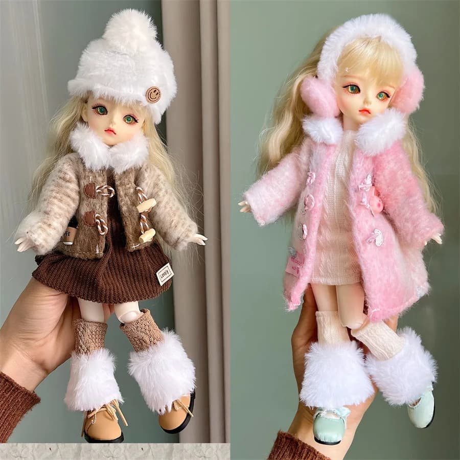 2025 Nuovi vestiti invernali 6 punti BJD Doll Dress Up Suit 30 cm Doll Abbigliamento decorativo Giacca Solo vestiti