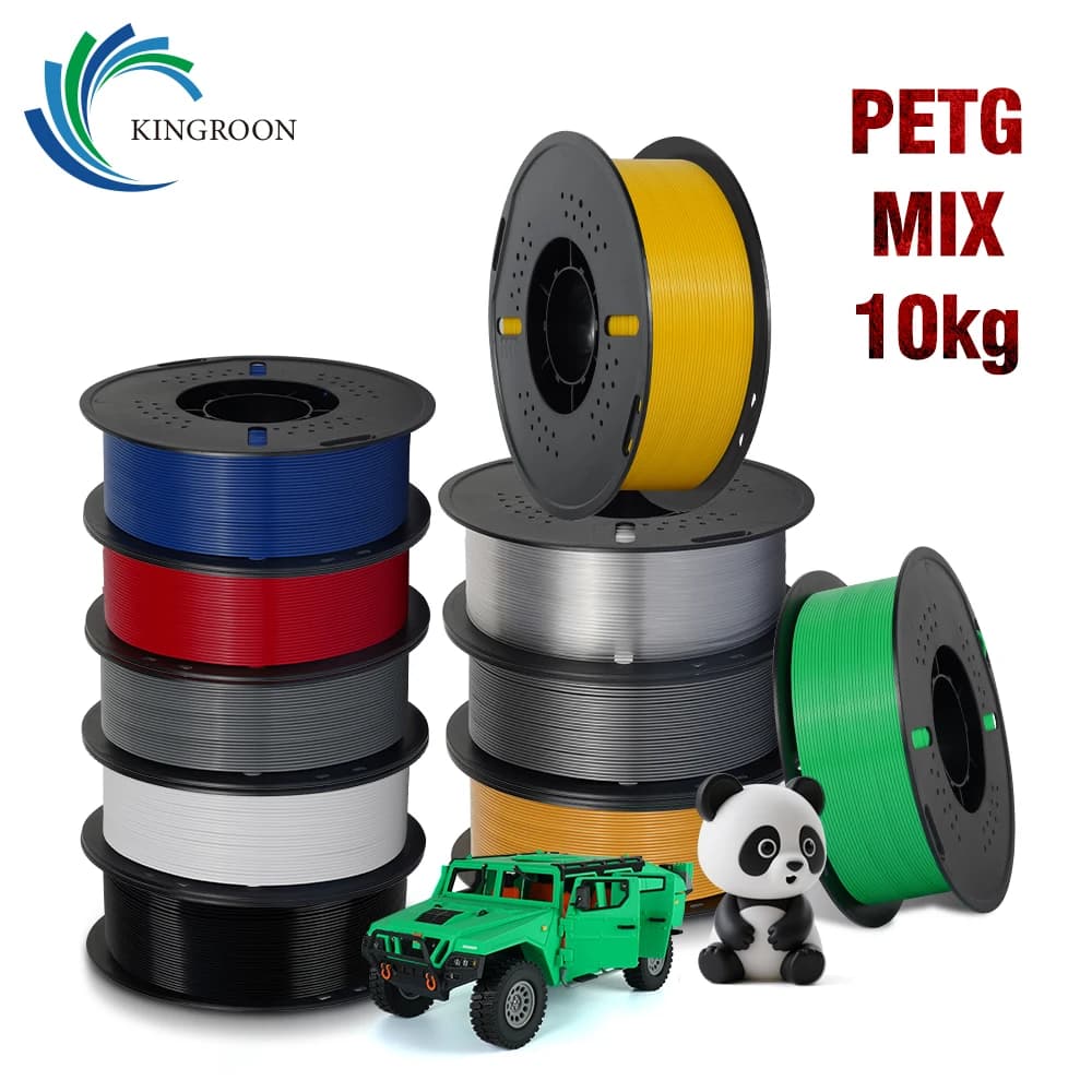 KINGROON 10KG 5KG Filament PETG 1,75mm No bubble coil 1KG Filament 3D printer for 3D printer