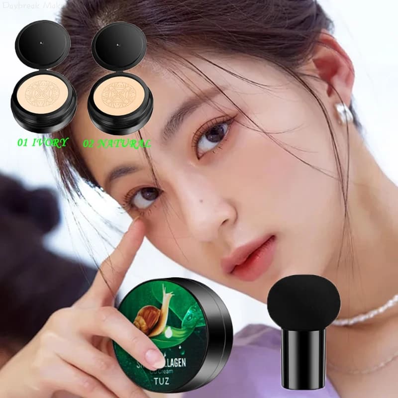Lumaca Collagene BB Cream Fungo Head Air Bearing Fondotinta CC Cream Liquid Corrector Schiarente Oil Control Cosmetic Chests