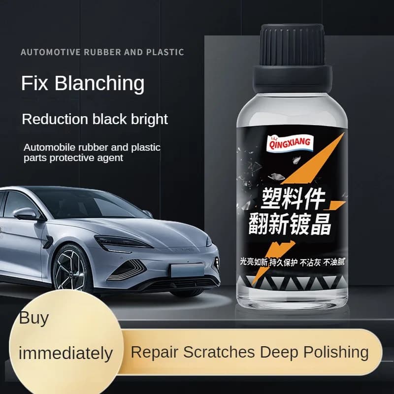 Restauratore di plastica per auto Prodotti per la pulizia dell'auto lucidi neri Rinnovatore di rivestimento per lucidatura e riparazione automatica per dettagli auto