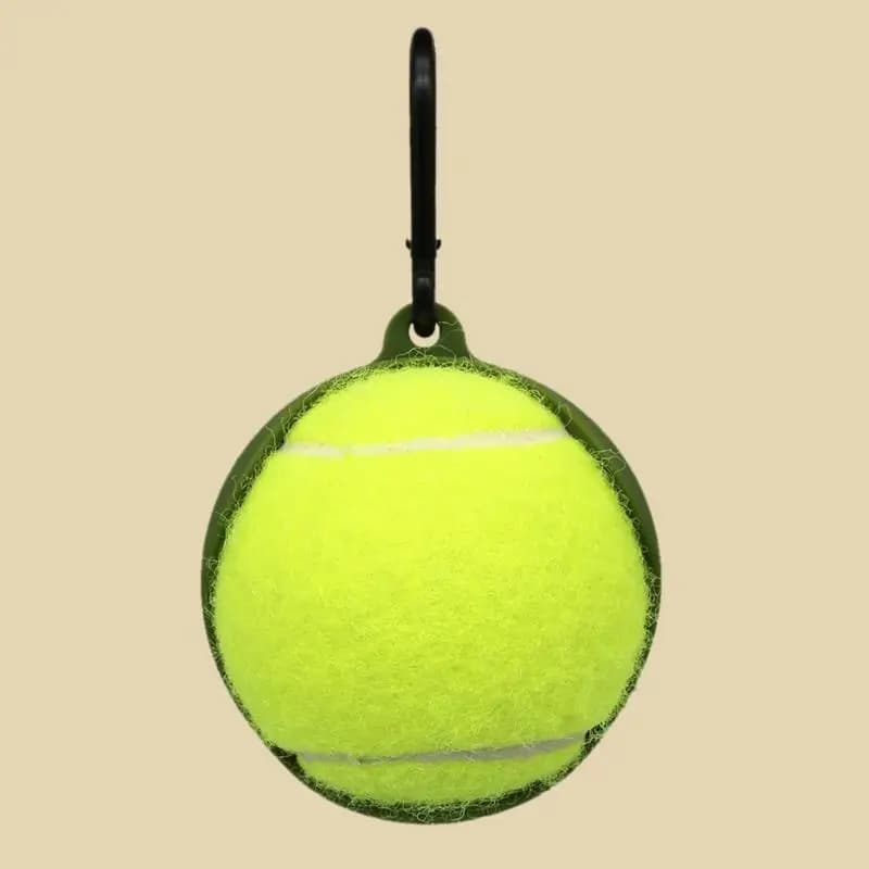 652F Porta pallina da tennis leggero con clip per pallina da tennis con attacco guinzaglio