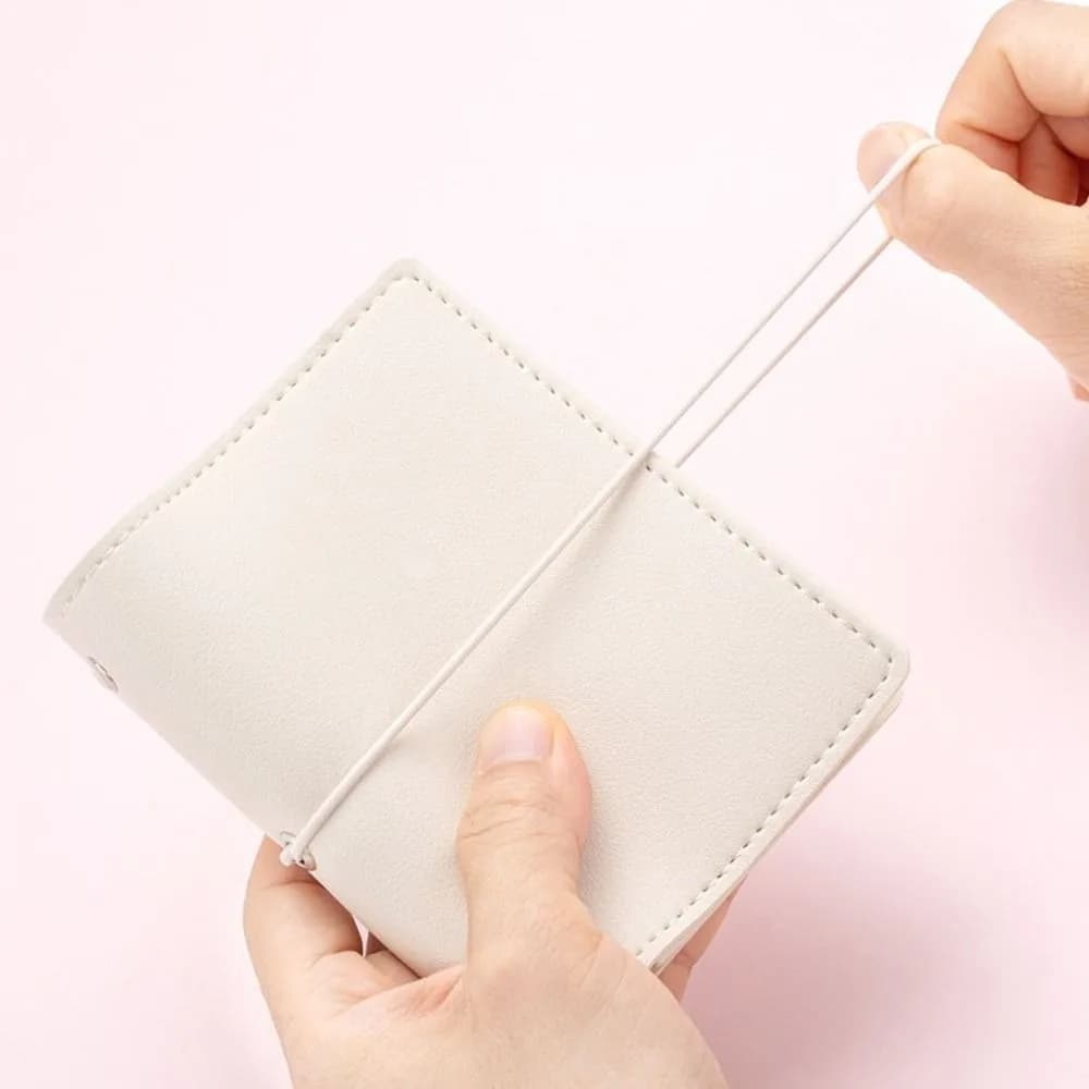 Semplice taccuino a fogli mobili M5 in pelle PU, mini taccuino tascabile con pagine bianche, agenda da 50 fogli, taccuino fai-da-te per ufficio
