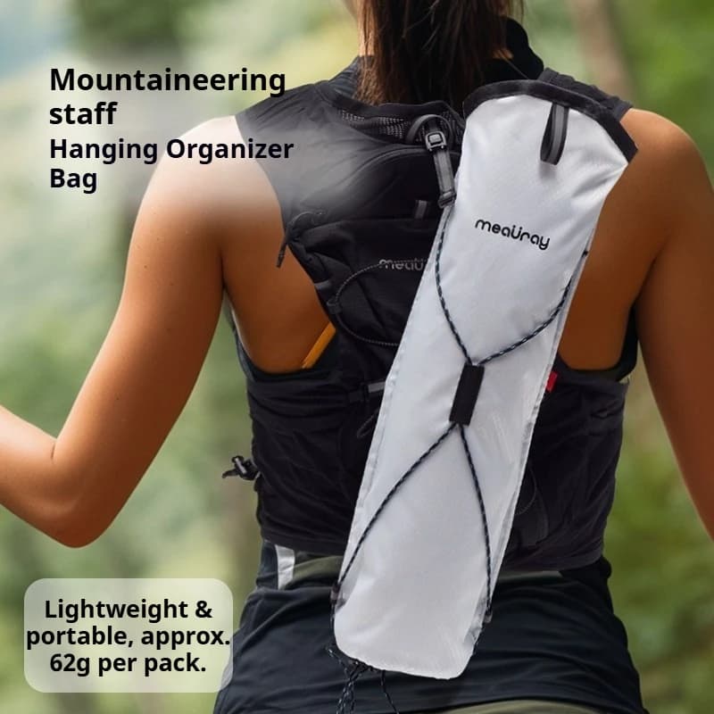 Compact support for trekking poles, light bag to store walking sticks, suitable for hiking packs, racing mountaineering accessories