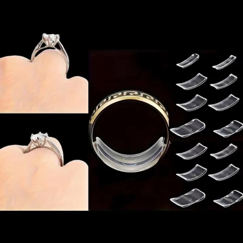 Ring Size Adjuster Set of 8 Pieces Silicone Soft Silicone Comfortable Anti-slip Jewelry Tool for creating engagement jewelry and wedding
