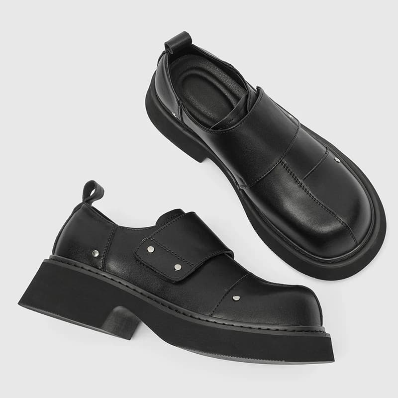Scarpe in pelle da uomo con suola spessa Stile classico minimalista e confortevole Lavoro per il tempo libero Festa 38-46 Scarpe giovanili di vendita calde