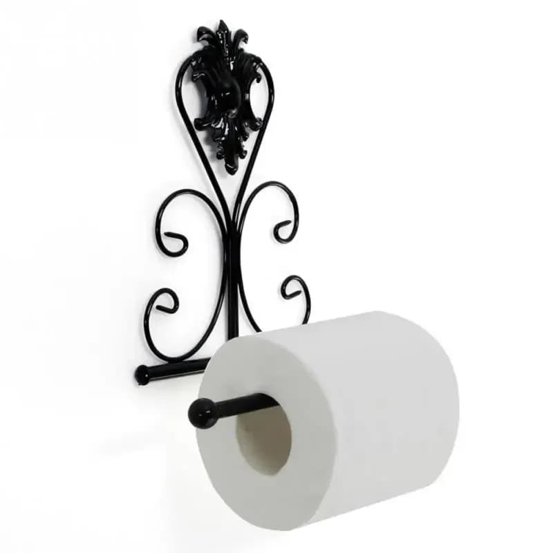 2Pcs Iron Toilet Paper Roll Holder Bathroom Wall Mount Rack toilet paper holder 1PCS Vintage Black White Bronze Paper Holder #05