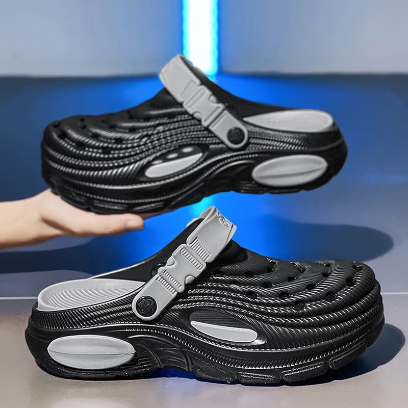 Plus Size 47 Summer Men Sandals Clogs Outdoor Garden Clogs Hole Shoes Male Casual Shoes Water Shoes Comfort Home Soft Slippers