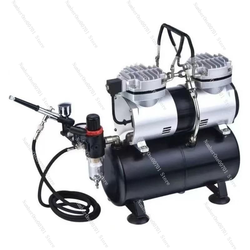 Kit Aerografo AF186 per Modellismo Militare, con Compressore e Serbatoio