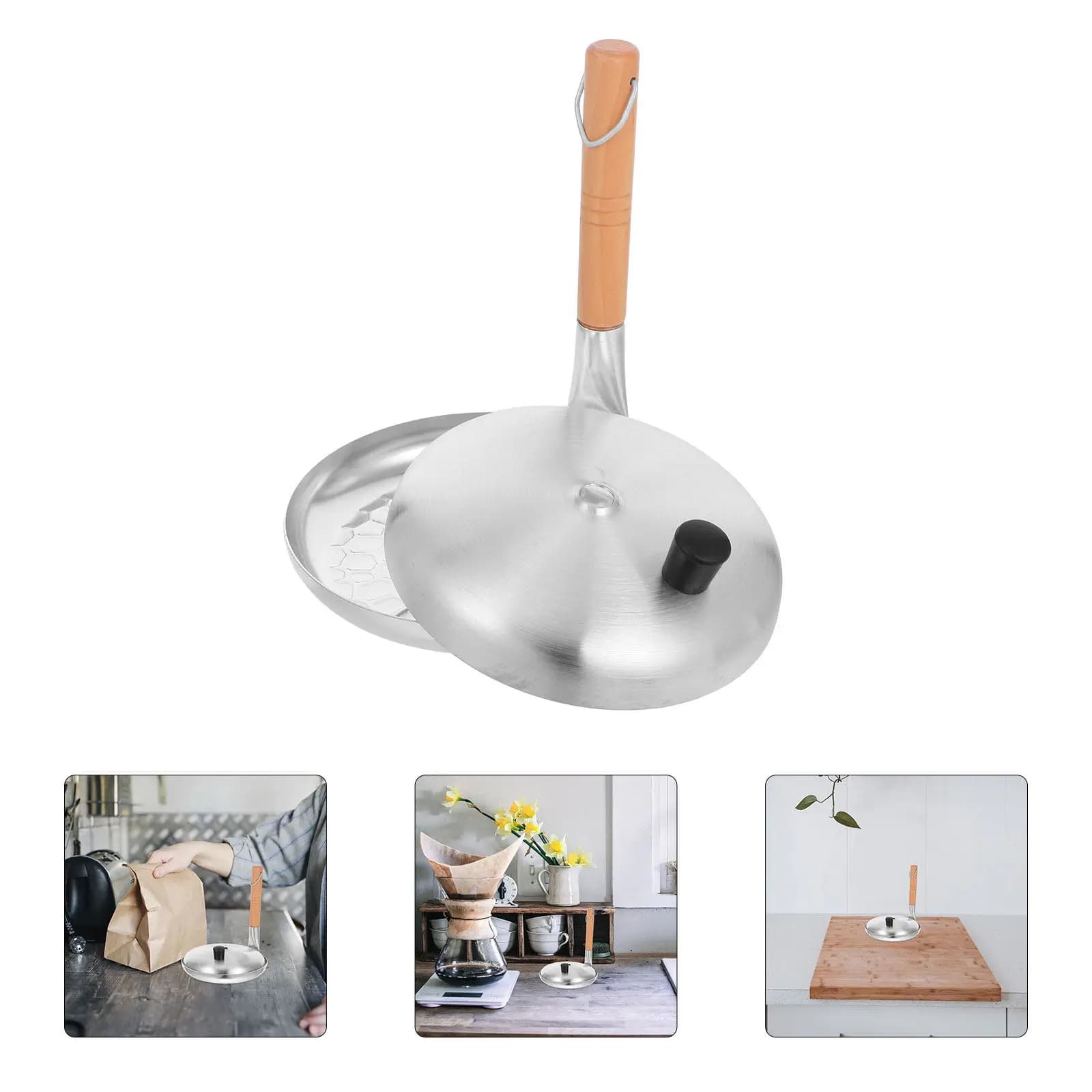 Set di Padelle Giapponesi per Cucina Genitore-Figlio, Manico Verticale, Antiaderente, per Omelette e Piccole Frittelle, Ideale per Oyakodon Coreano