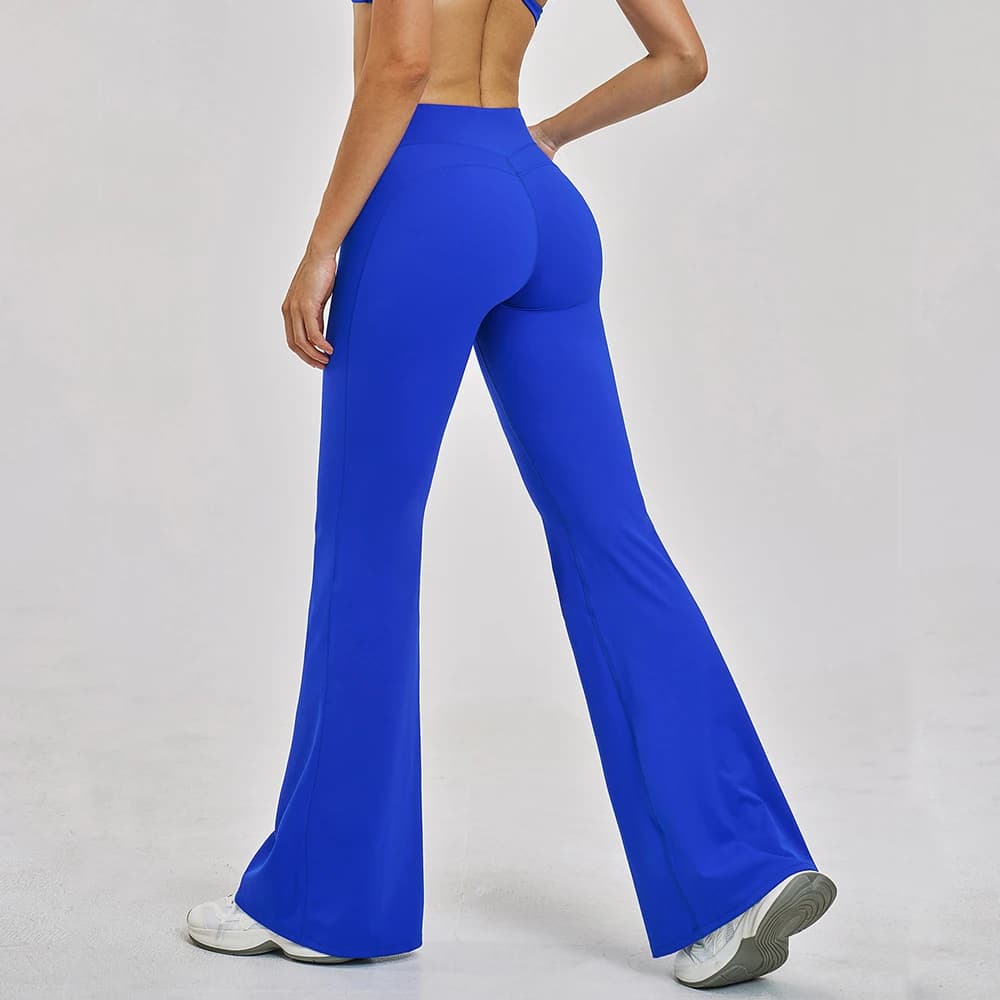 Leggings Yoga a Vita Alta da Donna, Push-Up, Sportivi, per Fitness e Corsa, con Effetto Sollevamento Fianchi, Pantaloni Svasati Altamente Elastici per Palestra