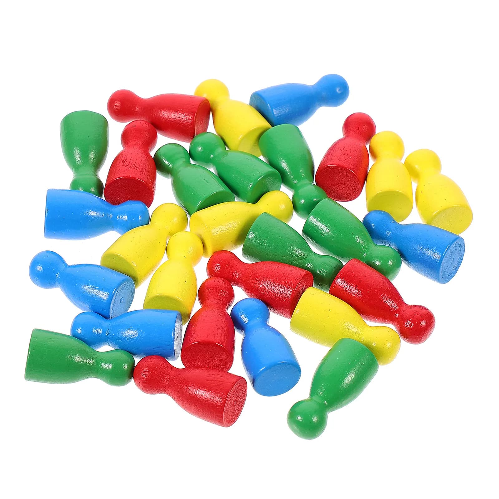 Set di 48 Pezzi degli Scacchi in Legno a Forma Umana, Gioco da Tavolo Portatile, Strumento Educativo per lo Sviluppo Cerebrale