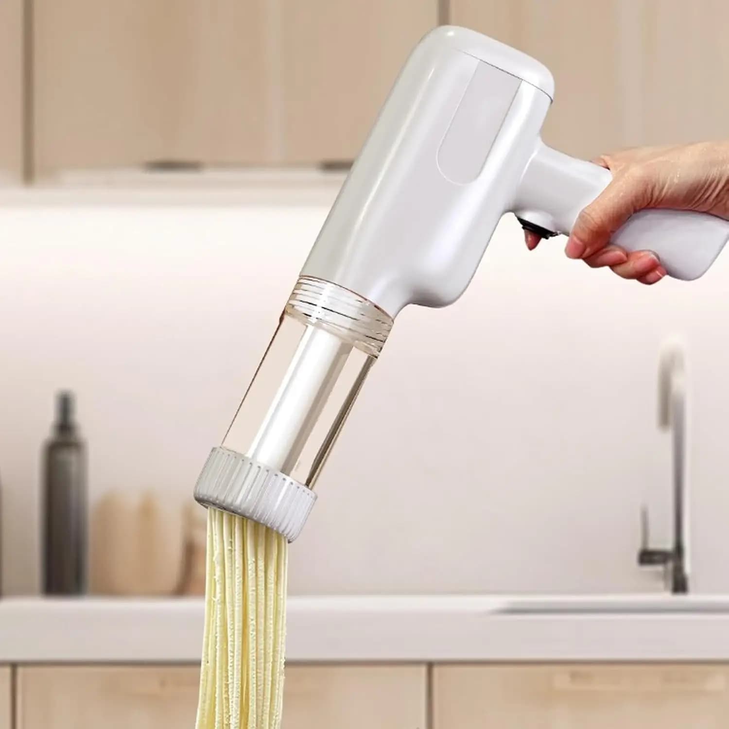 Macchina Elettrica Portatile per Pasta con 6 Stampi, Pressa per Noodle ad Alta Efficienza per Uso Domestico