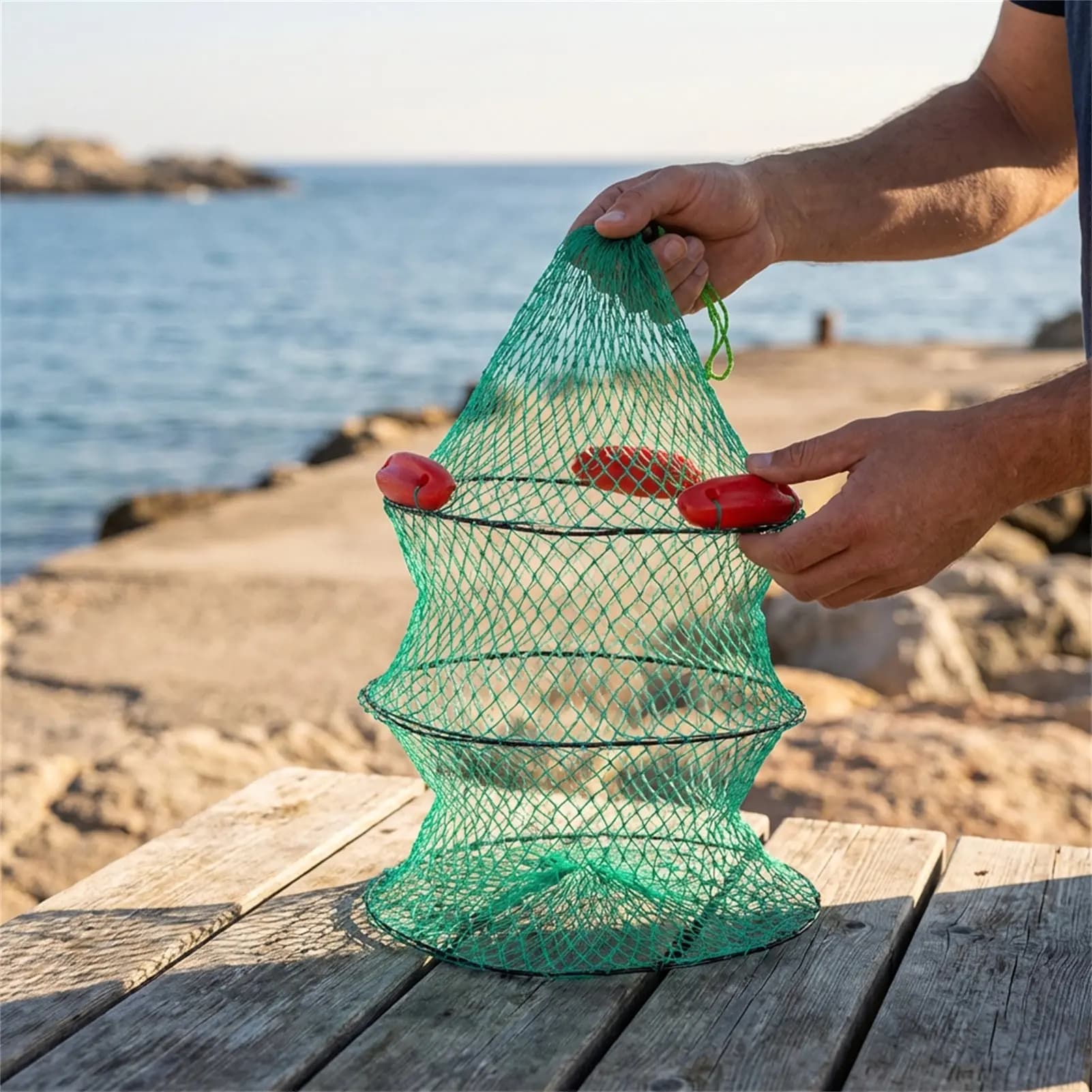 Galleggiante da Pesca per Mare, Scogliera e Pesca da Piattaforma, Portatile e Durevole con Rivestimento Anti-Corrosione