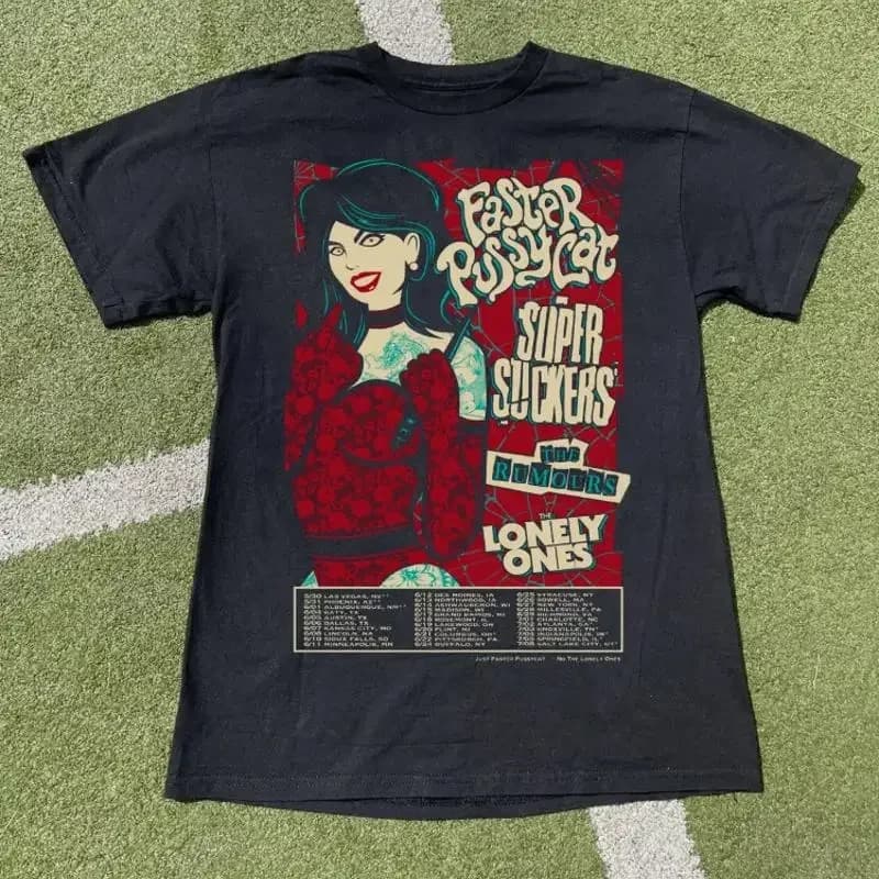 New Faster Pussycat Band Tour 2025 For Fan All Size S 5Xl T Shirt