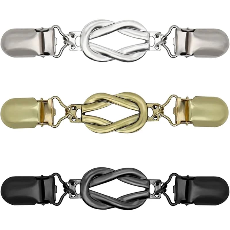 3 pezzi clip per maglione clip per cinch clip per abito vintage clip posteriore per scialle cardigan clip per colletto per stringere il vestito pantalone tenditore in vita