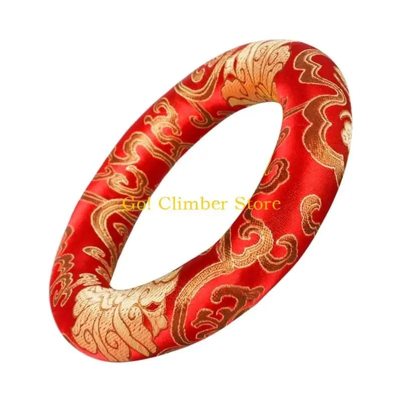 Q84C Elegant Singing Bowl Holder Stand & Beater Singing Bowl Stand Bowl Mat Silk