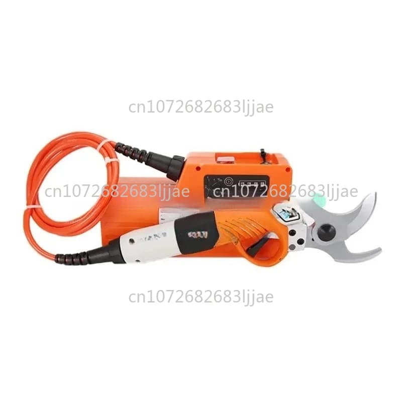 Forbici Elettriche per Potatura in Plastica con Batteria al Litio 450W, Diametro Grande 4,5cm, per Alberi da Frutto