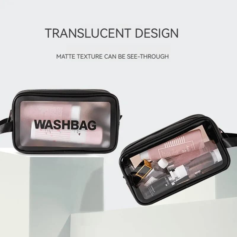 Waterproof PU Cosmetic Bag Bag for Large Capacity Portable Transparent Washing Bag For Travel Organizer Swimming Cosmetic Organizer