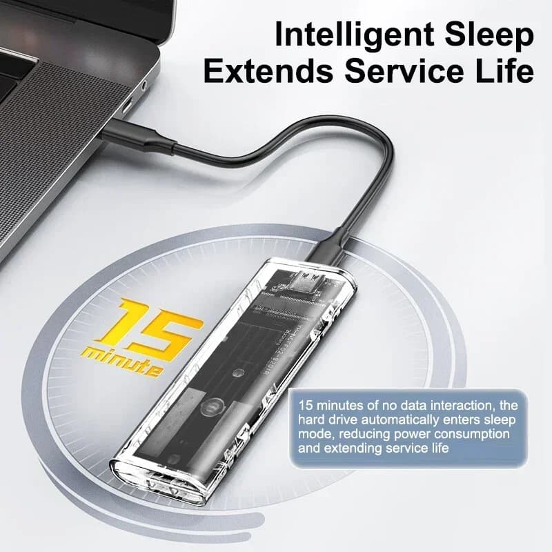 USB 3.1 Gen 1 (5Gbps) Type-C SSD M.2 SATA NGFF 2242/2260/2280 with B/B+M key