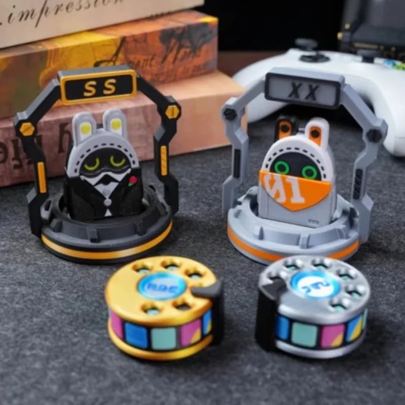 Premere la carta rimbalzante Fidget Spinner Roller Piastra di spinta magnetica Cursore meccanico Agitarsi Giocattolo sensoriale EDC Antistress