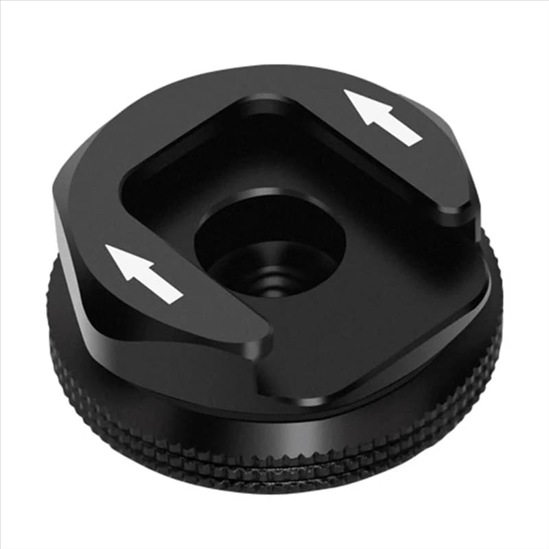 A97I black adapter with 1/4 screw for tripods, for DSLR, camera cages, monitors, microphones, flash and cold shoe accessories in the photographic field