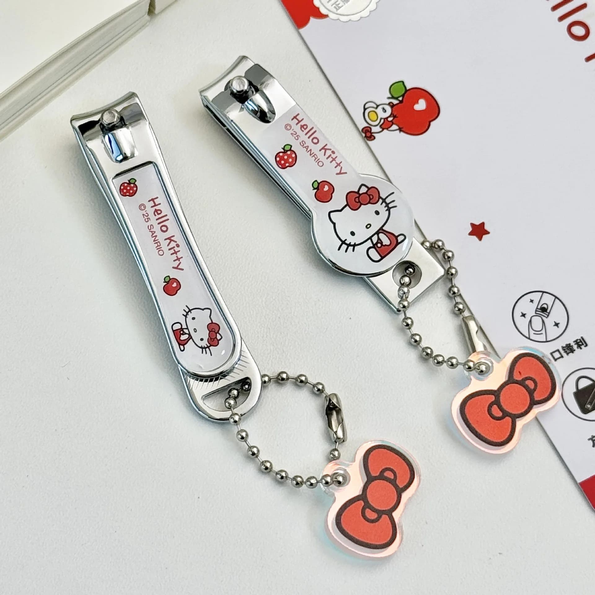 Tagliaunghie Sanrio Hello Kitty, simpatico tagliaunghie portatile a forma di cartone animato, strumento per manicure per la vita quotidiana