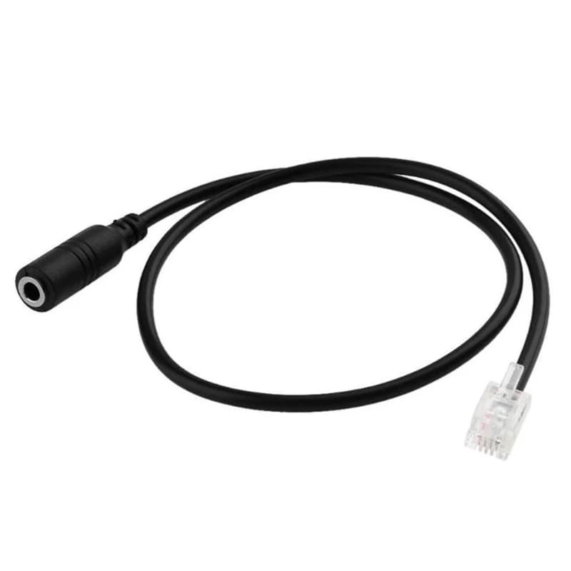RJ9 4P4C Male Plug To 3.5Mm Female Jack Headset Audio Phone Converter Adapter Extension Cable Wire Cord For Avaya/